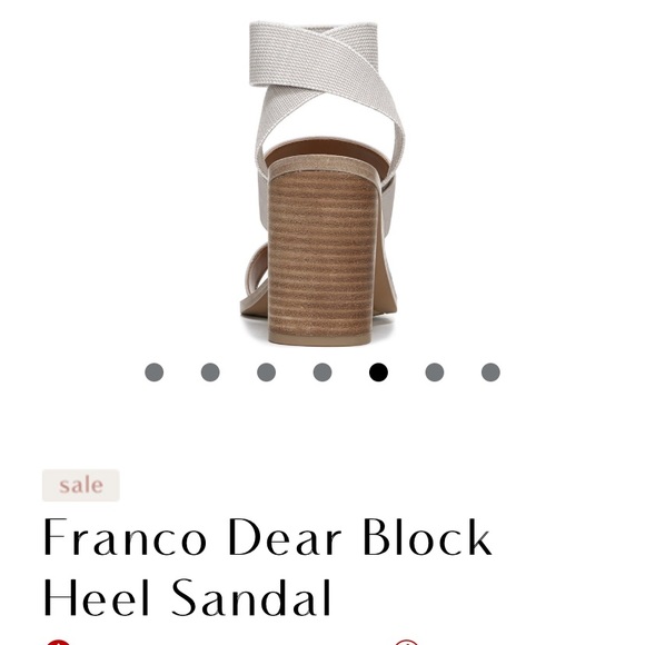 FRANCO SARTO DEAR BLOCK SANDAL in GREY/TAUPE - Picture 6 of 16